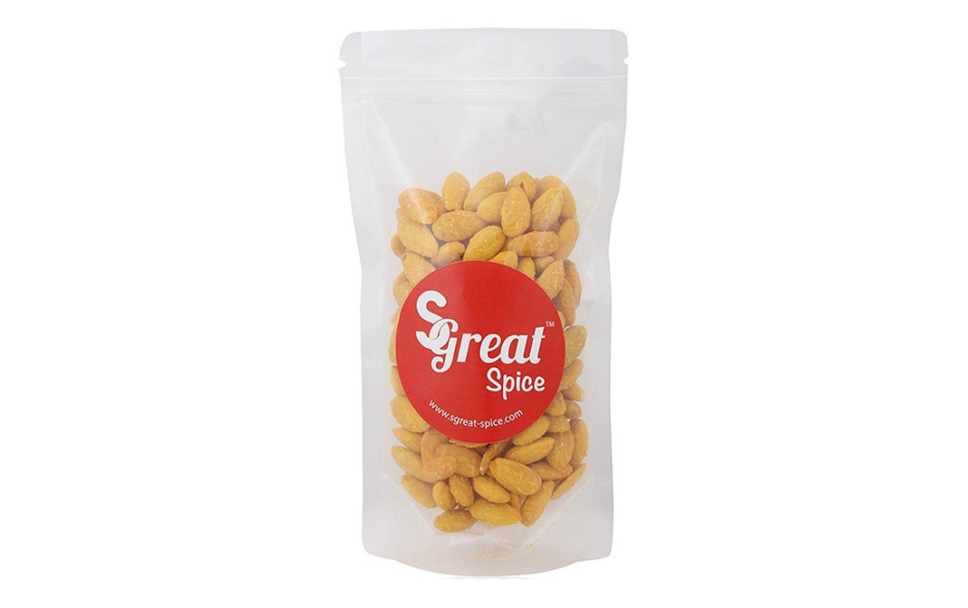 SGreat Spice Kesar Badam (Saffron Coated Crunchy Almond)   Pack  500 grams